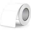 FINDAT Etichette Termiche Bianche 50 X 50 mm Rotolo Vinile Impermeabile Adesivo Termico Quadrato Etichette Stampabili per Ufficio Designs Codice a Barre Spedizione 500 Pezzi