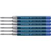 Schneider Slider 755 - Set di 6 ricariche per penna a sfera (tecnologia ViscoGlide, compatibile con documenti, XB = extra large), colore: Blu
