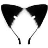 IHLOOTD Cerchietto Orecchie Gatto Nero, Accessori Capelli Donna Bambina, Halloween, Cosplay, Mascherata
