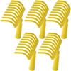 Crisalide®- 5 PZ Rastrello Pettine per Olive, 9 Denti in Plastica, Attacco Conico per Manico Universale, in Plastica Giallo PROFESSIONALE