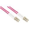 LINK Cavo Fibra Ottica Multimode LSZH Duplex OM4 50/125, LC-LC, 0,5 mt.