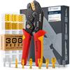 BAURIX® Pinza Crimpatrice Capicorda 0,5-2,5 mm² - Set 300 Terminali