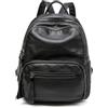 MEIWENMI Donna Borsa Zaino Elegante Zainetto Viaggio Borse a Tracolla Zaini PU Pelle Antifurto Zainetti Marca 55109 Nero