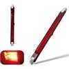 Generico Lampadina LED R7s 118mm 200W Dimmerabile, Lampada Alogena Risparmio Energetico, Lampadine a Infrarossi 200Lm, COB Lineare Luce Nessuno Sfarfallio, Lampadina Riscaldante Rosso R7s, 2 Pezzi