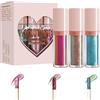 Yonuaret 3 ombretti liquidi camaleonte per trucchi meta-llic changing a lunga durata multicromo ombretto con glitter che cambiano colore, ombretto scintillante, altamente pigmentato
