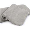 VANZAVANZU Set Tappeti Bagno 2 Pezzi Antiscivolo Tappetino da Bagno Assorbente Addensato Tappetini Bagno Ultra Morbido Bath Mat Soffice Microfibra Eleganti 40 x 60cm (Grigio Chiaro)
