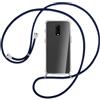 SIMao Custodia Collana per Cellulare Compatibile con OnePlus 7/ OnePlus 6T - Cover Silicone TPU Protettiva Trasparente - Custodia indossabile per Collo - Case a Tracolla con Cordina, Blu