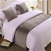 BAMCQ Bed Runner Letto Runner Runner da letto Biancheria da letto per hotel di alta qualità velluto letto asciugamano coda letto bandiera fine letto tappetino copriletto striscia decorativa grigio chiaro _