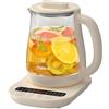 OFNHJK Vaso per la salute multifunzionale, vaso per la salute in vetro per uso domestico da 1,8 litri, bollitore multifunzionale da 800 W, macchina per il tè, bollitore elettrico per l'acqua calda, vaso per