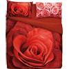 Bassetti Parure copripiumino MATRIMONIALE Extra 250x200+40 e due federe 50x80 Escluso lenzuolo sotto (EX140 Rosa)