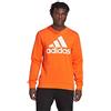 adidas M Bl FL Swt Felpa a Maniche Lunghe, Semi Impact Arancione/Bianco, S Uomo