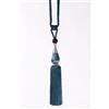 Chic Home ROBERTO - Corda decorativa con nappa, 96 cm, turchese