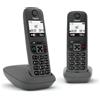 Telefono cordless Gigaset AS490 Duo Nero