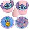 Disney Stitch Accessori per il Trucco con Spugnetta Cipria & Spazzola