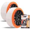 ISSE Super T 62 - Calze da Neve Omologate Italia EN 16662-1 - Catene da Neve Tessili Facili da Installare - Resistenti - Kit con 2 Calze da Neve e Guanti