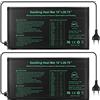 RIOGOO 18Watt Tappeto Piastra Riscaldante per Serra Germinazione,Giardino Idroponica,Rettile Terrario, 24 X 52 cm Certificato CE(2 pacchi)