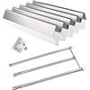GFTIME 7537 BBQ Diffusore Piastra di Calore & 7508 Bruciatore a Gas Barbecue Ricambi per Weber Spirit 300, E310 E320, Genesis Silver B&C, Gold B&C, Spirit 700 900 (Con Manopola Laterale)