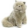 Uni-Toys - Gatto persiano, grigio, seduto - 25 cm (altezza) - gatto di peluche - peluche