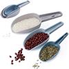 Smavles Sessola Alimentare 6 Pcs Paletta per Ghiaccio Plastica Cucchiaio Cibo Animali per Farina,Polveri,Cibi Secchi,Caramelle, Mais, Popcorn,Chicchi di Caffè e Cibo per Animali Domestici