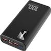 Qoosea Power Bank 100W 25000mAh Caricatore Portatile Ricarica Veloce USB C Ingresso & Uscita per Laptop e telefoni Batteria Powerbank per Tablet Cellulari Compatibile con iPhone Samsung Huawei