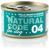 Generico Natural Code Cibo Umido Per Cane Cani Dog al gusto Pollo, Manzo e Verdure E 12 LATTINE DA 90GR CADAUNO