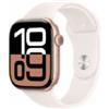 Apple Watch Series 10 GPS 46mm Rose Oro Cassa Alluminio con Cinturino Sport Rosa Fard - M/L - MWWU3QL/A