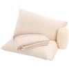 Viterbo Biancheria Coordinato Lenzuola Completo Letto Matrimoniale In Morbido Pile A Fantasia Kenia (6127) (Borbonese Beige)