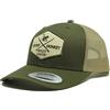 SURF MONKEY - Cappello tipo Trucker 6p, visiera curva, regolabile, profilo basso, arancione, Taglia unica