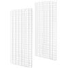 LINLAN 2 Pezzi 15 x 30 cm(5.9x11.8in) Griglia per Acquario in plastica, divisore per Acquario, per filtrare e Proteggere Il Fondo Fai da Te (Colore Bianco, Senza accessor)