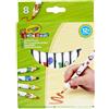 Crayola Mini Kids Maxi Matite a Forma Esagonale 8 Pezzi Colori Assortiti