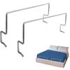 Evotrade - Coppia Fermamaterassi a Incastro per Letto Contenitore Blocca Materasso Laterale e Frontale Compatibile con Kit Alza Rete