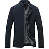 FAWHEWX Giacca da Uomo Casual con Colletto alla Coreana Giacca da Lavoro con Cerniera Slim Giacca Primavera e Autunno Giacca Classica da Uomo con Colletto alla Coreana Giacca Sportiva(D-Marina/3XL)