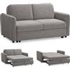 EvergreenWeb Divano Letto 2 Posti Matrimoniale NELLY Beige