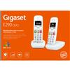 Gigaset E290 Duo Kit 2 Telefoni Casa Fisso Cordless Tasti Grandi Vivavoce Bianco