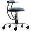 Sedia palla SpinaliS Smart, metallo-cromato, r500-blu-scuro