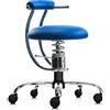 Sedia palla SpinaliS Smart, metallo-cromato, r502-blu-savoia