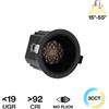 Faro da Incasso Nero 12W Foro Ø75mm CCT 15°-55° con driver Philips Bianco Variabile CCT