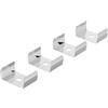Clips di Fissaggio per Profilo a Parete Bidirezionale (conf. 4pz)