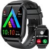 LLKBOHA Smartwatch-Uomo-Donna-Chiamate-Bluetooth - 1,85" Orologio Smart Watch impermeabile,Monitoraggio Del Sonno,Della Frequenza Cardiaca, Dell'Ossigeno Nel Sangue,per Android iOS