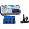 Us Pro by Bergen 8pc 1/2'' Impact spline Socket Bit Set M5-M18 Bits Cr-Mo 80mm length B1401