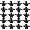 ECSiNG 20 Clip Di Fissaggio Per Paraurti Posteriore E Rivestimento Per Auto Compatibile Con Golf Compatibile Con Passat WHT005263 Fermo In Plastica Per Autoveicoli Nero