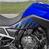 Resin Bike Adesivi Moto Compatibile con Suzuki V-Strom 800 SE 2023-2024 Blu. Protezioni Laterali Serbatoio da Urti e Graffi. Adesivi Resinati con Effetto 3D Made in Italy