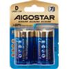 Aigostar Batteria Aigostar 1,5V D Torcia Alcalina confezione da 2 pile