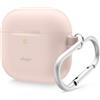elago Cover in Silicone per AirPods 4 | Moschettone Incluso, Supporta la Ricarica Wireless, Protezione Completa (Rosa Sabbia)