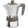 Pedrini Caffettiera My Moka 6 Tazze per Induzione Fascia Silicone Tortora - PD412071