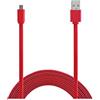 aiino italian ideas Aiino Micro USB a USB cavo dati per ricarica e sincronizzazione 1,5m Flat, Rosso