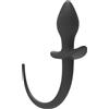 Erospace Silicone Anal Plug with Tail Wild Play C3 Black
