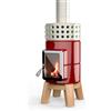 LA CASTELLAMONTE ROUNDSTACK WOOD STUFA A LEGNA