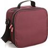 TATAY Borsa Termica Porta Pranzo Impermeabile - Urban Food Casual 3L | 4 Contenitori: 2x0,5L + 2x0,2L | Triplo Strato Isolante | Corpo Semirigido | Tasca Interna | 22,5x10x22 cm, Bordeaux