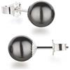 Orecchini A Clip Argento 925 Con Perle D'acqua Dolce | Fatto In Germania | Perle Bottone 10 Mm Bianco Crema